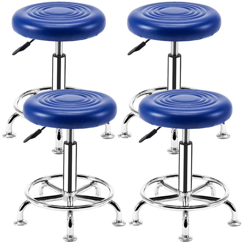 Modern Adjustable Rotatable Counter Stool Steel Mobile Phone Store Bar Stool with Cushion