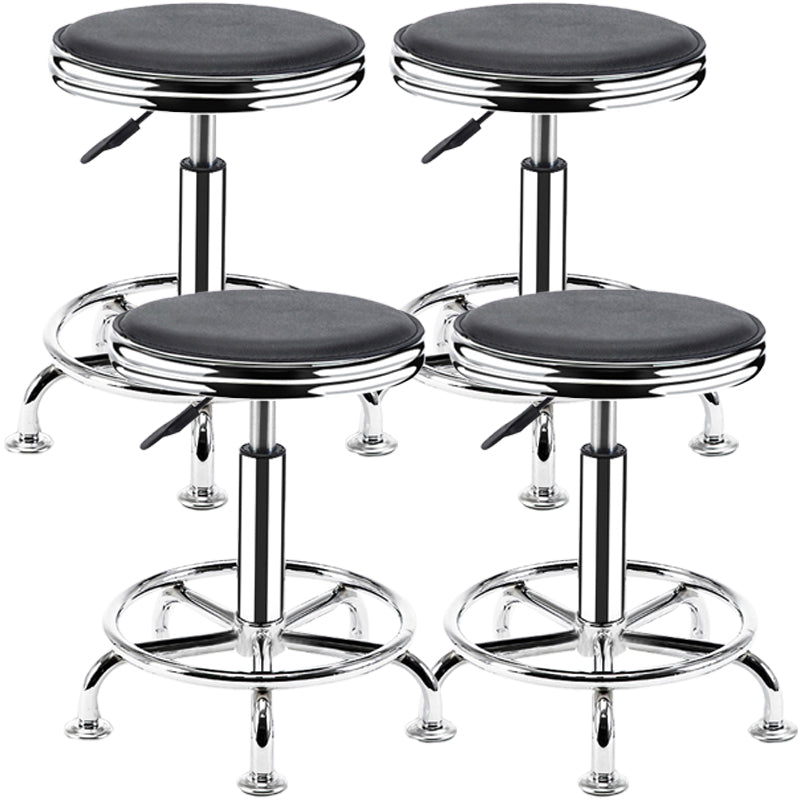 Modern Adjustable Rotatable Counter Stool Steel Mobile Phone Store Bar Stool with Cushion