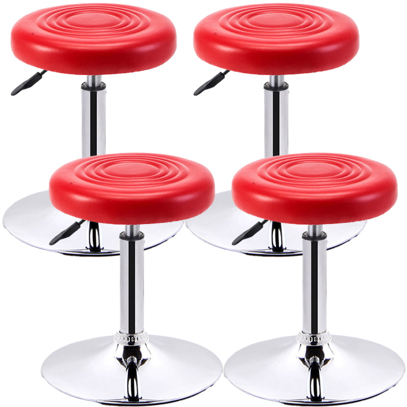 Modern Adjustable Rotatable Counter Stool Steel Mobile Phone Store Bar Stool with Cushion