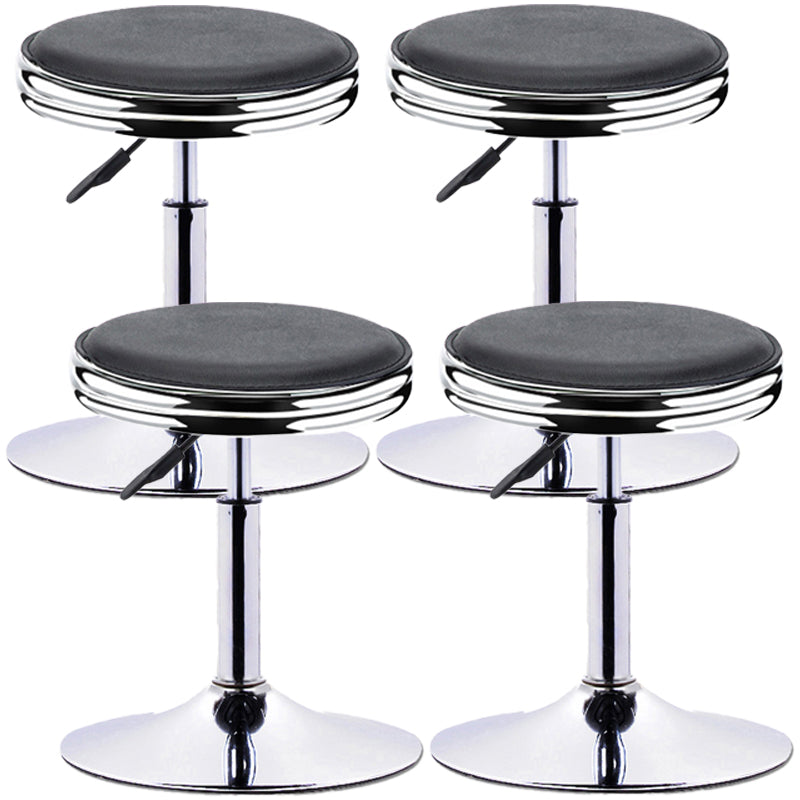 Modern Adjustable Rotatable Counter Stool Steel Mobile Phone Store Bar Stool with Cushion