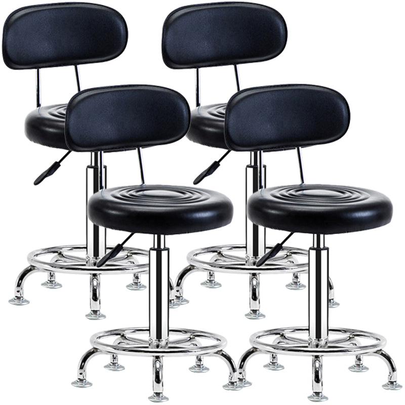 Modern Adjustable Rotatable Counter Stool Steel Mobile Phone Store Bar Stool with Cushion
