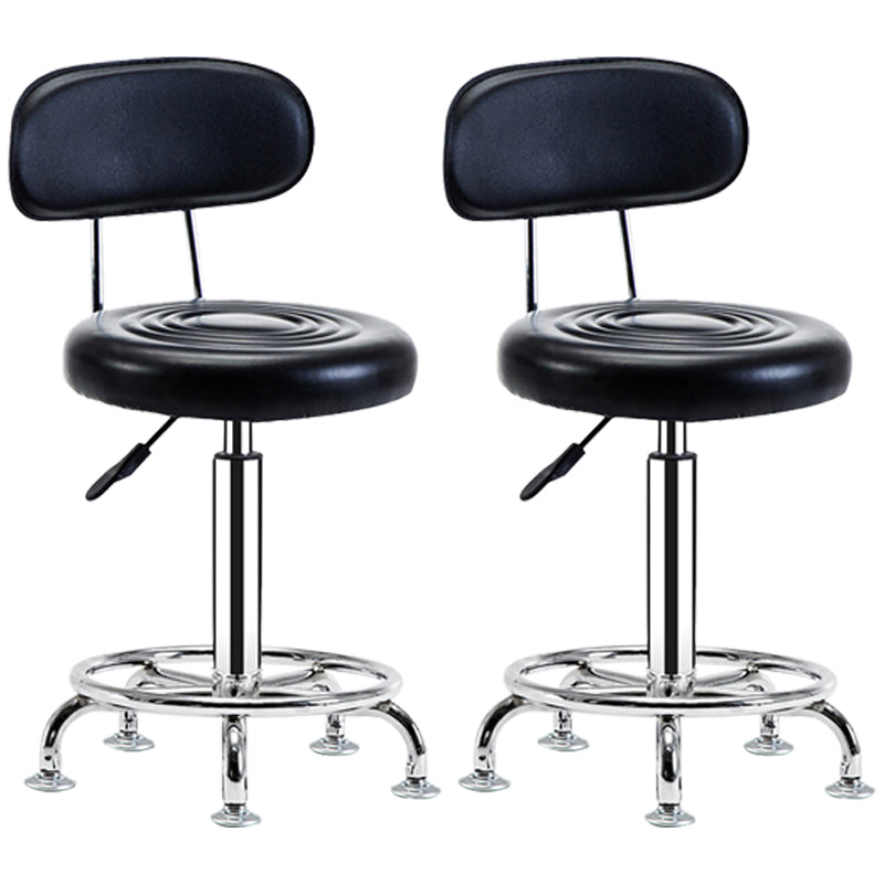 Modern Adjustable Rotatable Counter Stool Steel Mobile Phone Store Bar Stool with Cushion