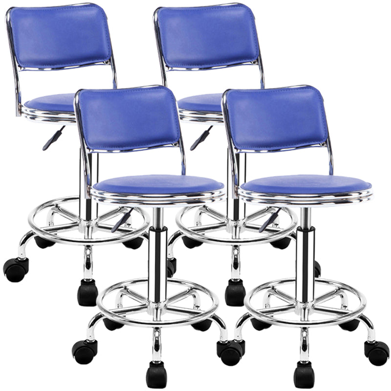 Modern Adjustable Rotatable Counter Stool Steel Mobile Phone Store Bar Stool with Cushion