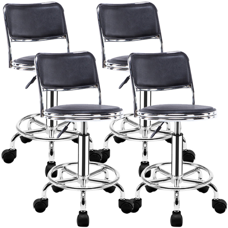 Modern Adjustable Rotatable Counter Stool Steel Mobile Phone Store Bar Stool with Cushion