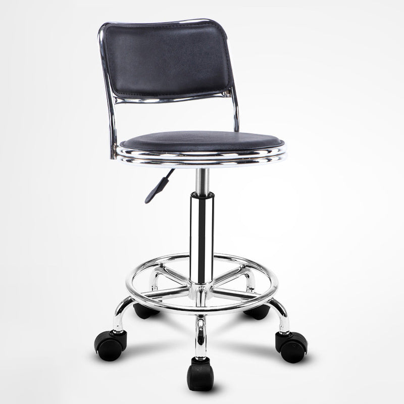 Modern Adjustable Rotatable Counter Stool Steel Mobile Phone Store Bar Stool with Cushion