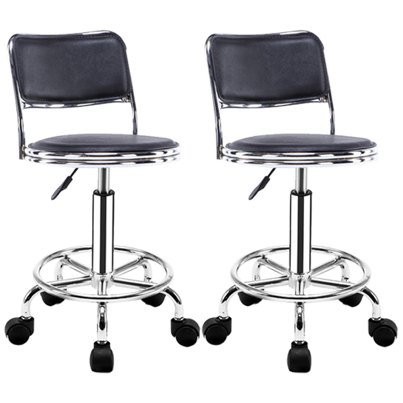 Modern Adjustable Rotatable Counter Stool Steel Mobile Phone Store Bar Stool with Cushion