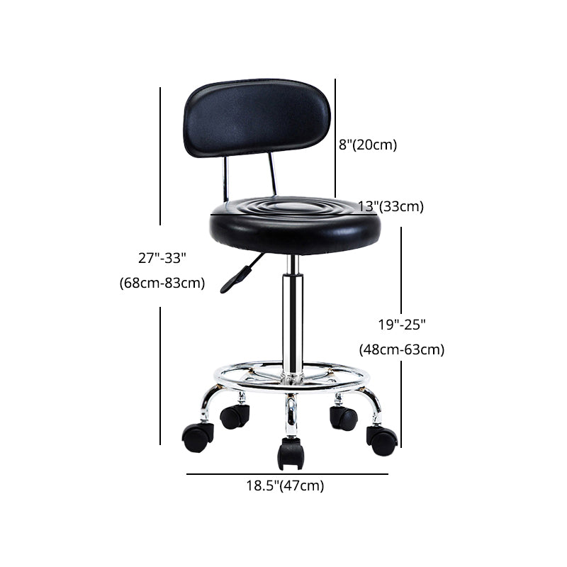 Modern Adjustable Rotatable Counter Stool Steel Mobile Phone Store Bar Stool with Cushion