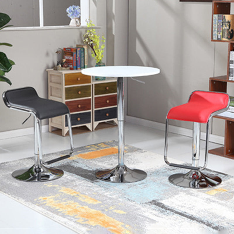 Modern Style Metal Bar Stool with Swivel and Adjustable Height Bar Stool 30-inches