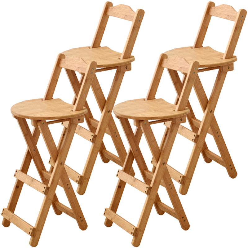 Contemporary Solid Wood Barstool Folding Bar Stool for Restaurant