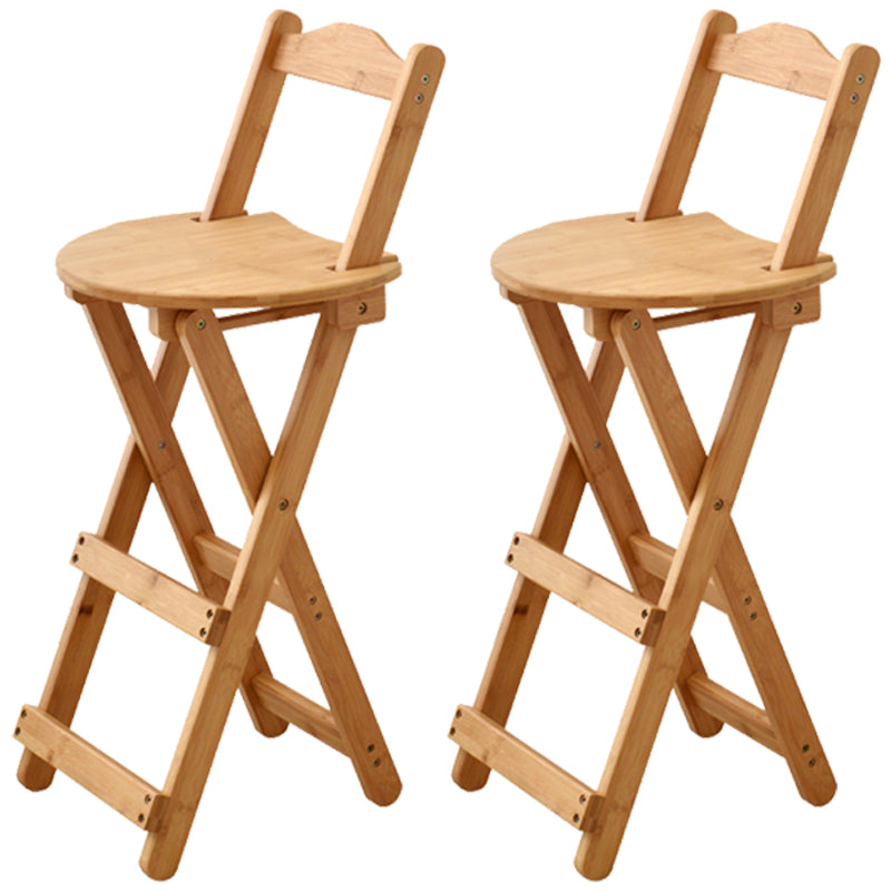 Contemporary Solid Wood Barstool Folding Bar Stool for Restaurant