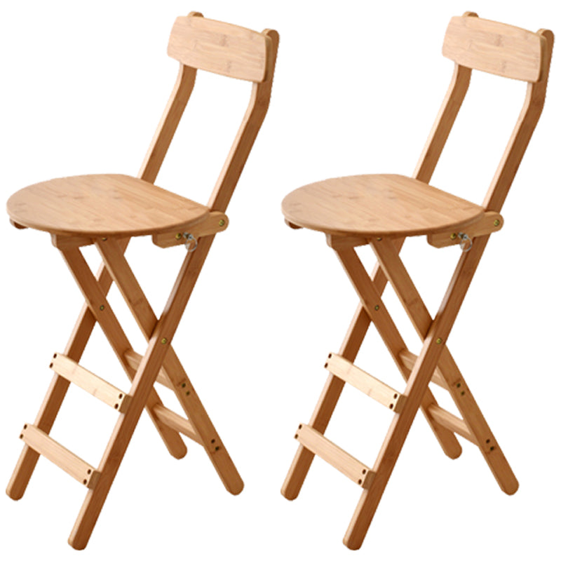 Contemporary Solid Wood Barstool Folding Bar Stool for Restaurant
