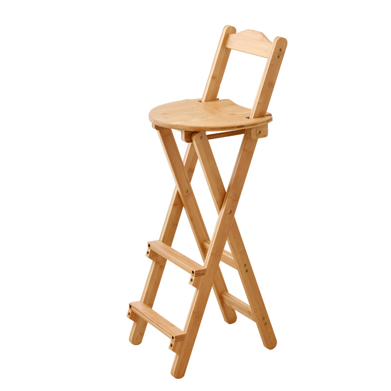 Contemporary Solid Wood Barstool Folding Bar Stool for Restaurant