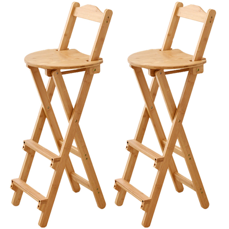 Contemporary Solid Wood Barstool Folding Bar Stool for Restaurant
