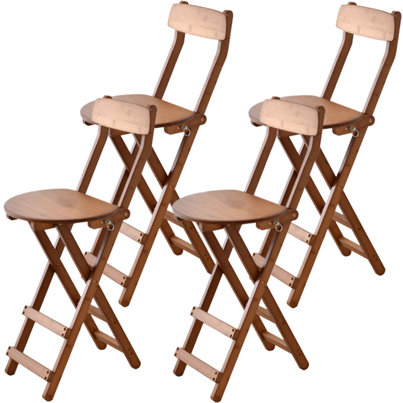 Contemporary Solid Wood Barstool Folding Bar Stool for Restaurant