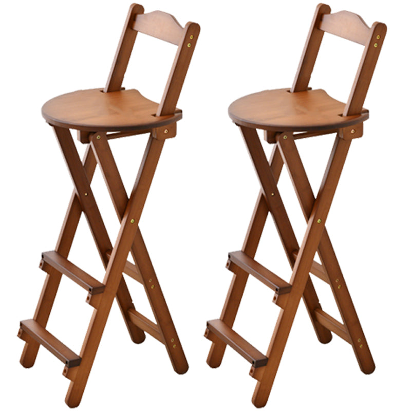Contemporary Solid Wood Barstool Folding Bar Stool for Restaurant