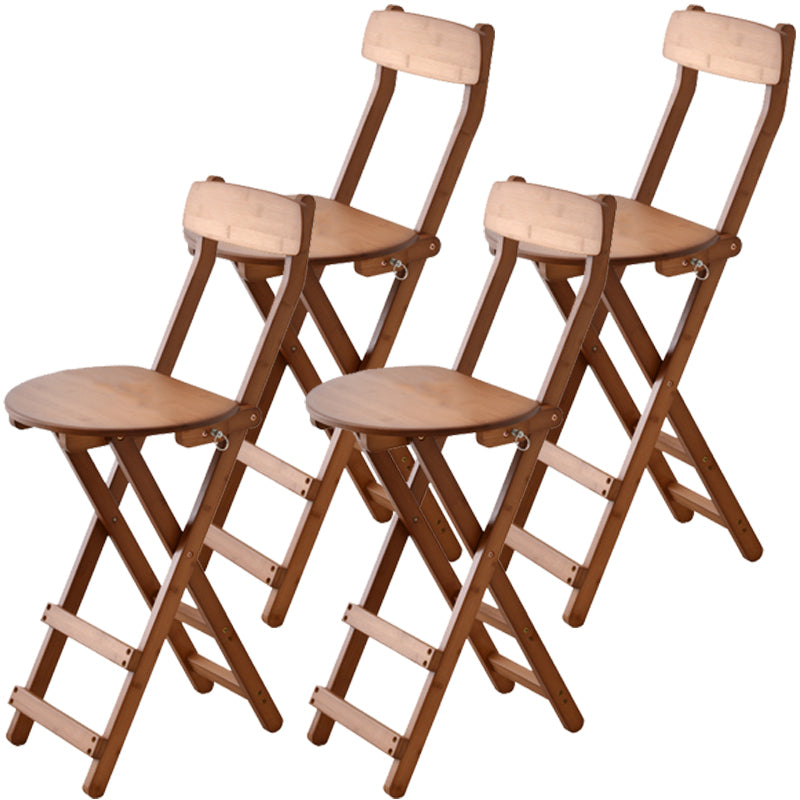 Contemporary Solid Wood Barstool Folding Bar Stool for Restaurant
