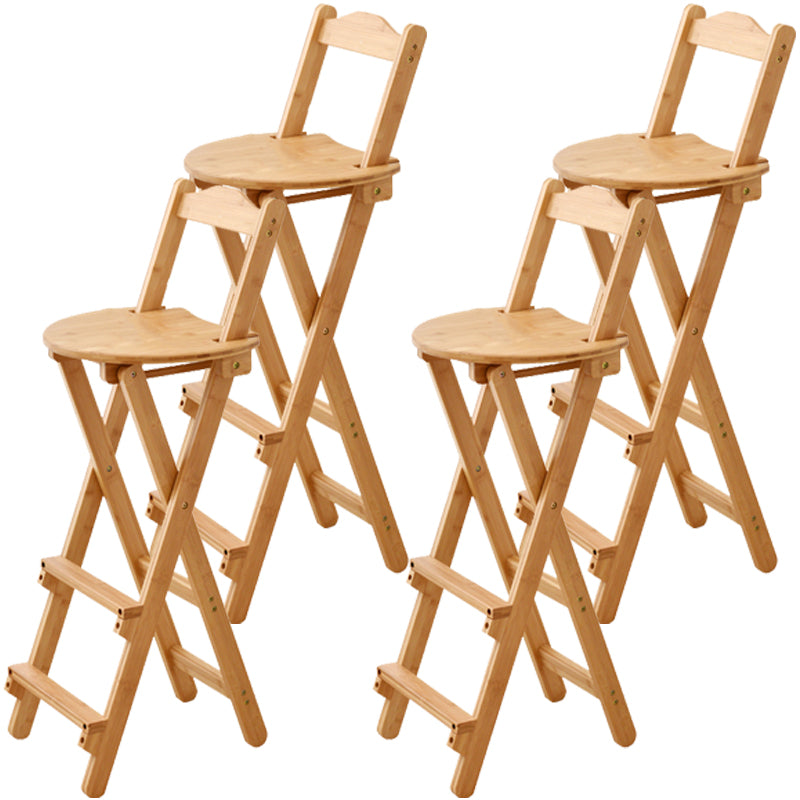 Contemporary Solid Wood Barstool Folding Bar Stool for Restaurant