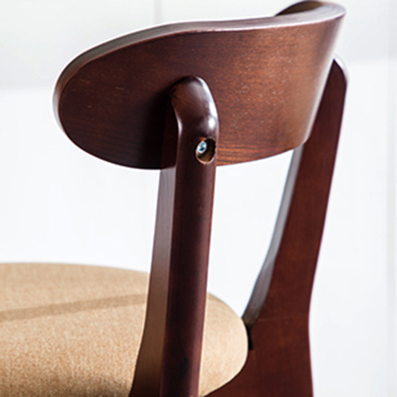 Contemporary Solid Wood Barstool Bristol Bar Stool with Footrest and Low Back