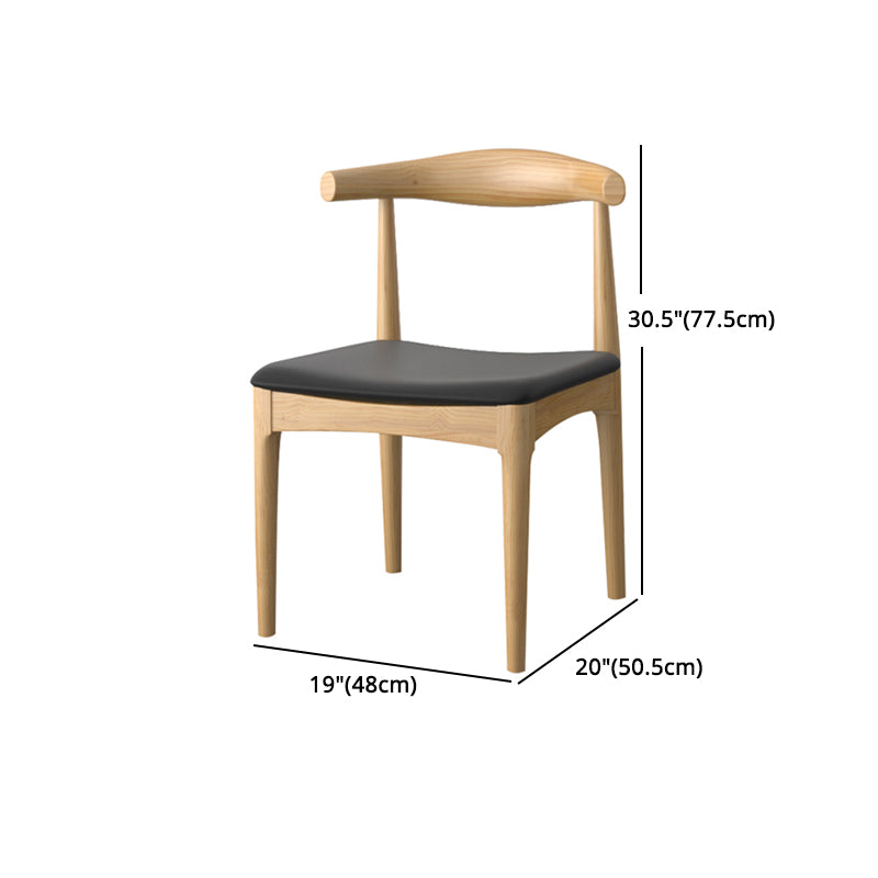 Minimalist 1/2/5 Pieces Dining Table Set Solid Wood Dining Table and Wood Chairs