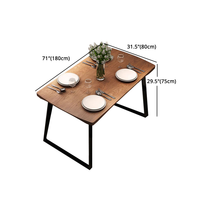 Industrial 1/5 pieces Dinette Set Solid Wood Dining Table with Chairs