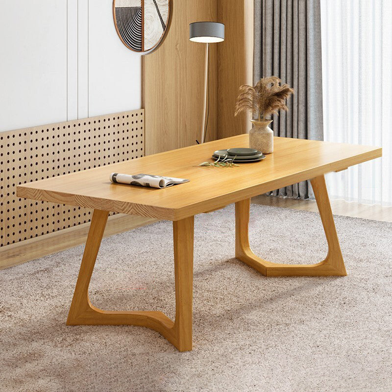 1/2/5/7 Pièces en bois Ensemble de table à manger contemporaine en bois avec chaises en bois