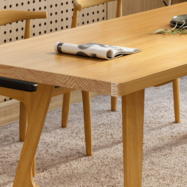 1/2/5/7 Pièces en bois Ensemble de table à manger contemporaine en bois avec chaises en bois