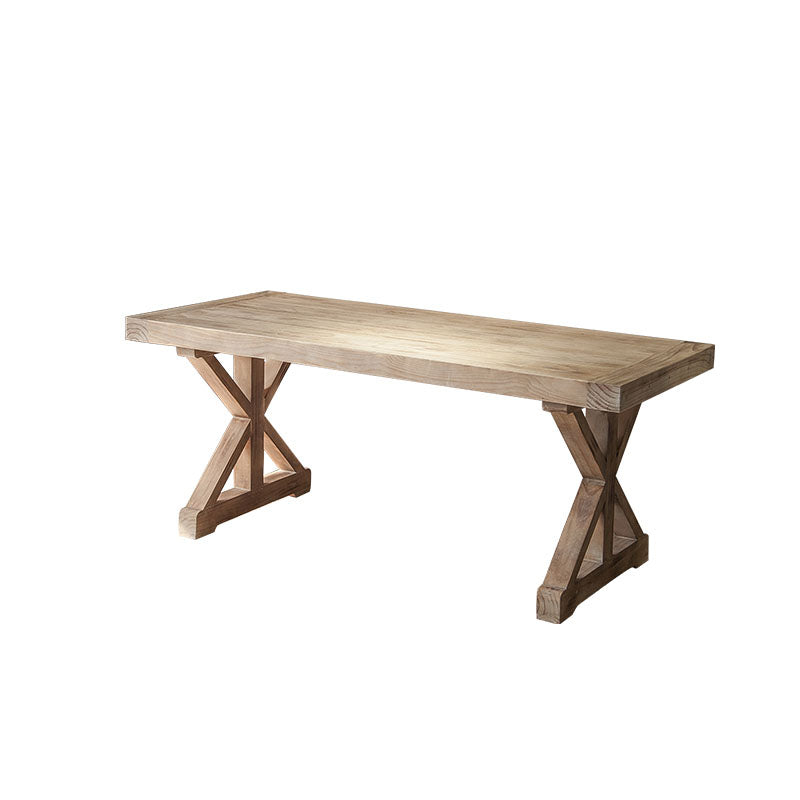 1/2 pièces Ensemble de meubles à manger en bois traditionnel avec chaises en bois meubles de table naturelle