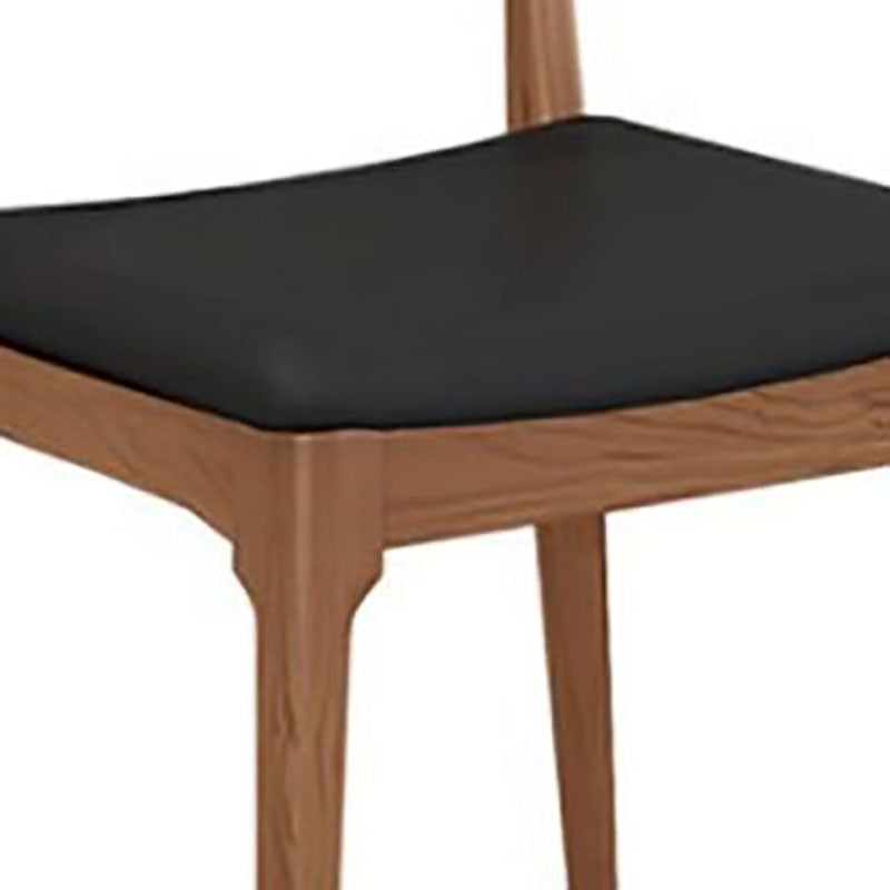 Pièces rectangulaires 1/2/9 Pièces Ensemble de restauration Natural and Black Windsor Back Chair pour cuisine