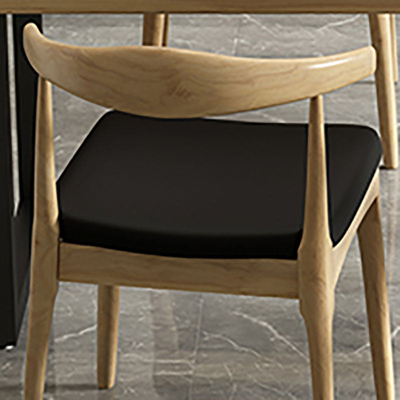 Industrial Solid Wood Dining Set 1/4/5 pieces Double Pedestal Table in Natural