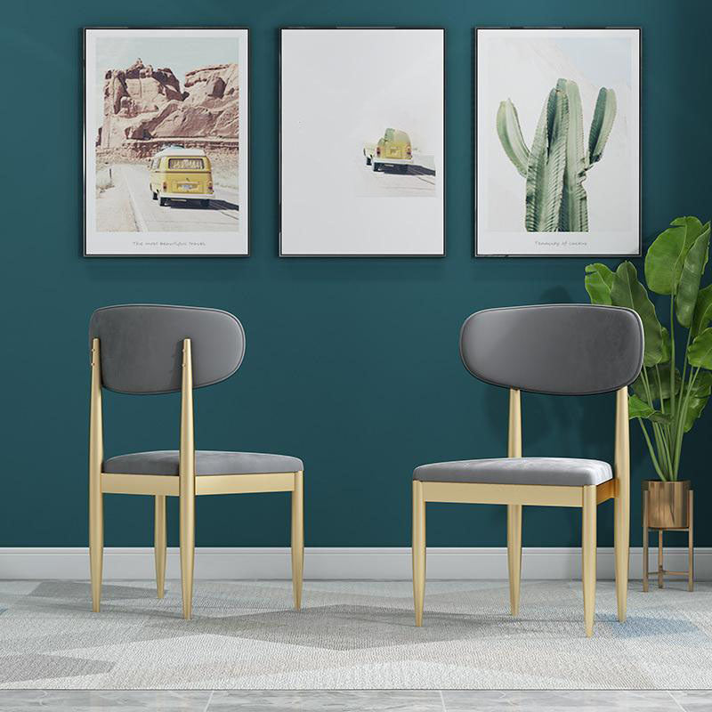 Glam Style 1/5 Pieces Dining Set Rectangle Stone Table Kitchen Set for Dining Room