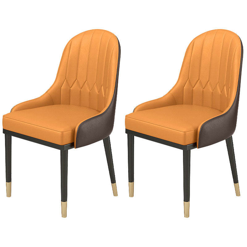 Chaises latérales rembourrées à la glamour glam metal pour usage au restaurant
