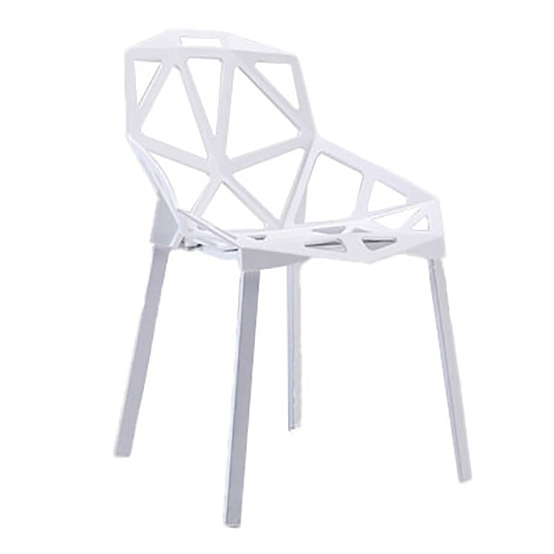 El comedor contemporáneo plástico preside la cocina que cena la silla lateral del brazo