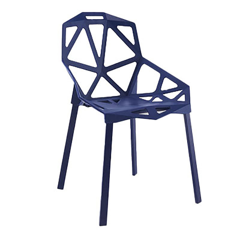 Plastic Contemporary Dinette Chairs Kitchen Dining Arm Side Chair