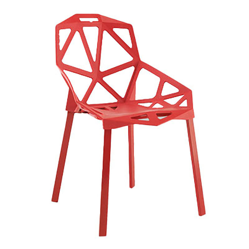 El comedor contemporáneo plástico preside la cocina que cena la silla lateral del brazo