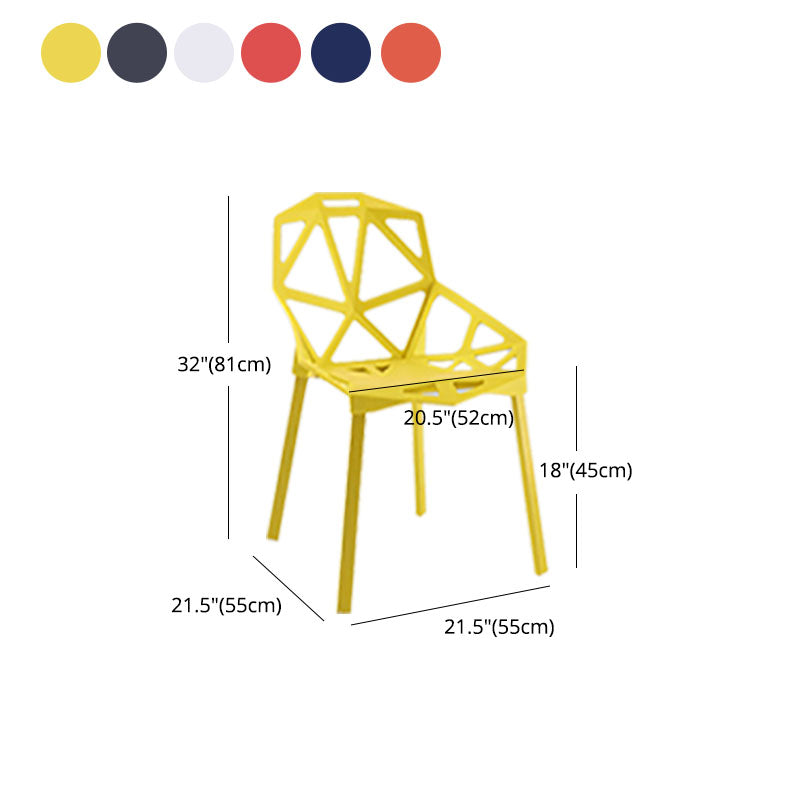 El comedor contemporáneo plástico preside la cocina que cena la silla lateral del brazo
