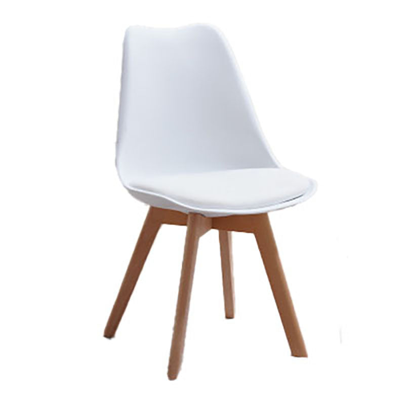 Sedie da cucina in stile contemporaneo sedia laterale senza braccio con gambe in legno