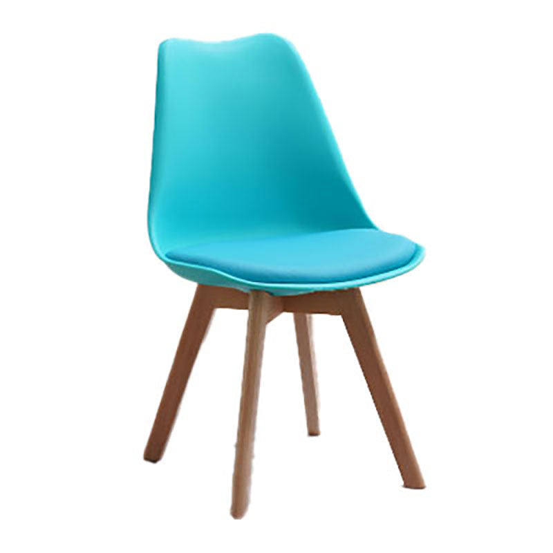 Sedie da cucina in stile contemporaneo sedia laterale senza braccio con gambe in legno