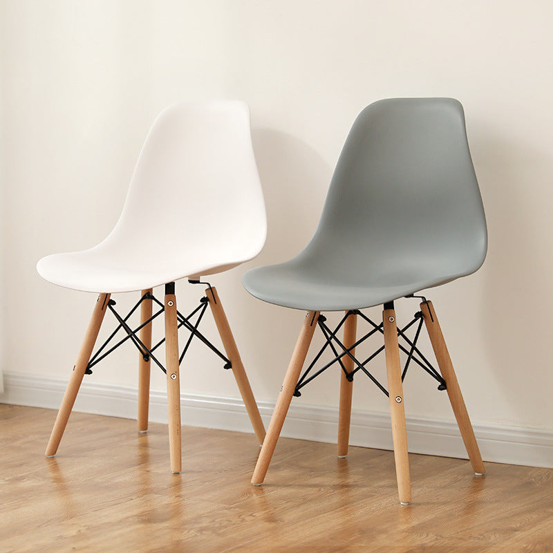 Sedie da cucina in stile contemporaneo sedie laterali senza braccio con gambe in legno