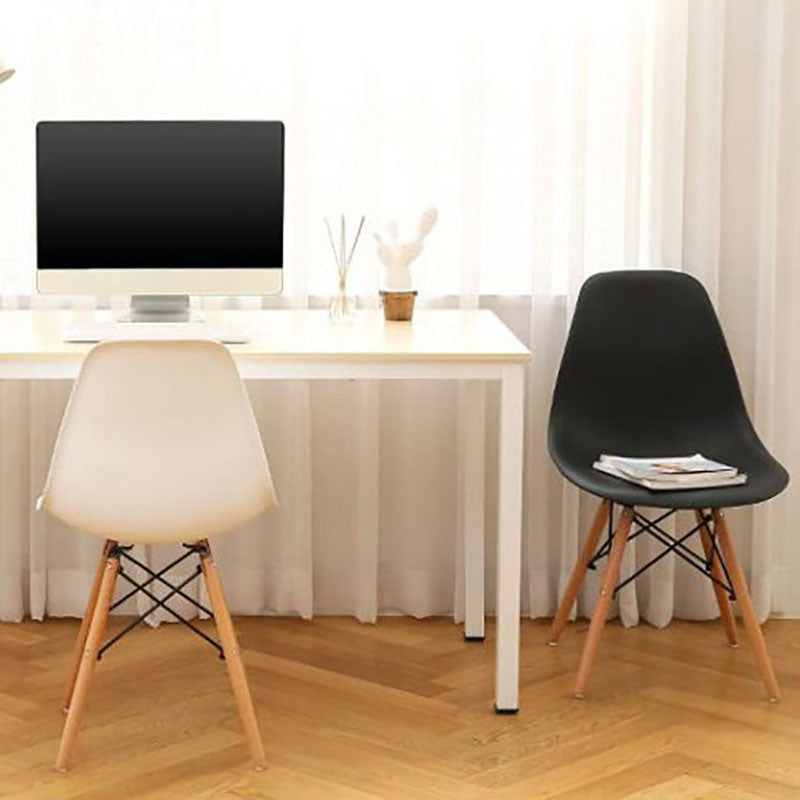 Sedie da cucina in stile contemporaneo sedie laterali senza braccio con gambe in legno