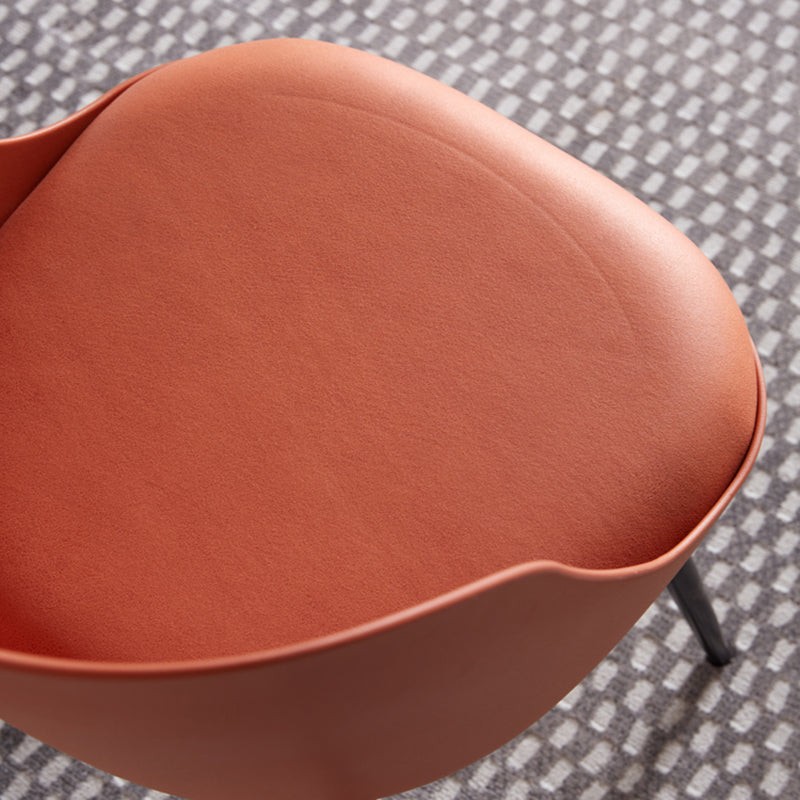 Contemporary Style Kitchen Chair Dining Armless Side Chairs with Metal Legs