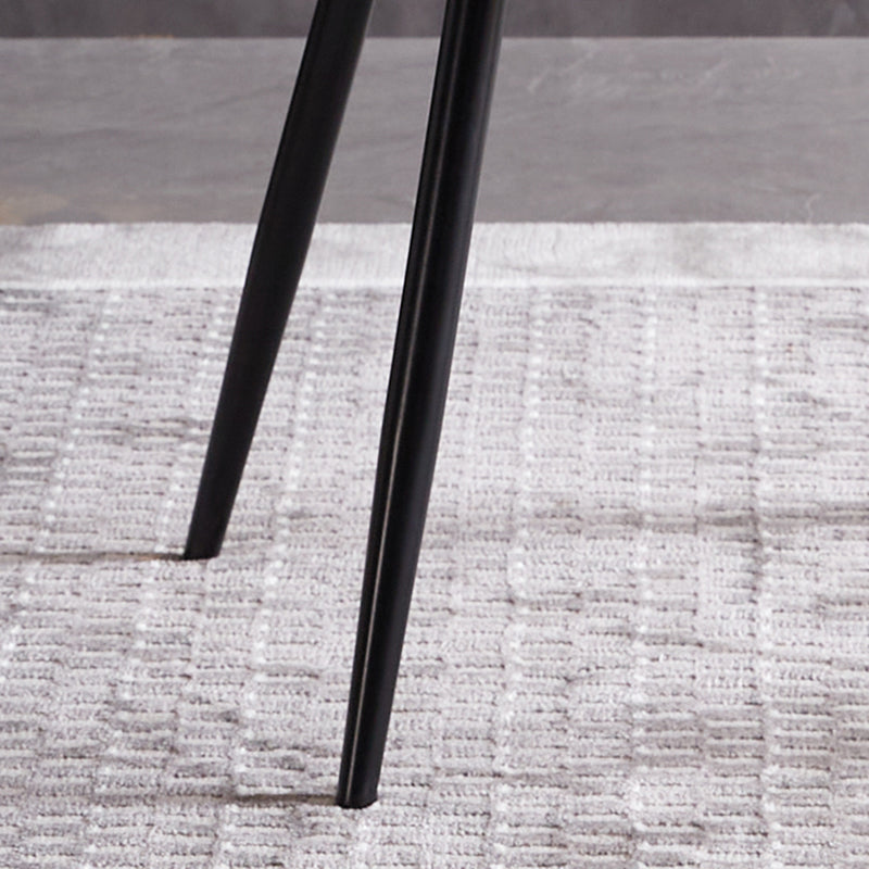 Contemporary Style Kitchen Chair Dining Armless Side Chairs with Metal Legs
