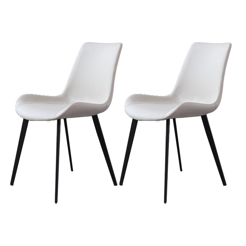 Industrial Metal Kitchen Dining Room Side Chair Solid Back Chair