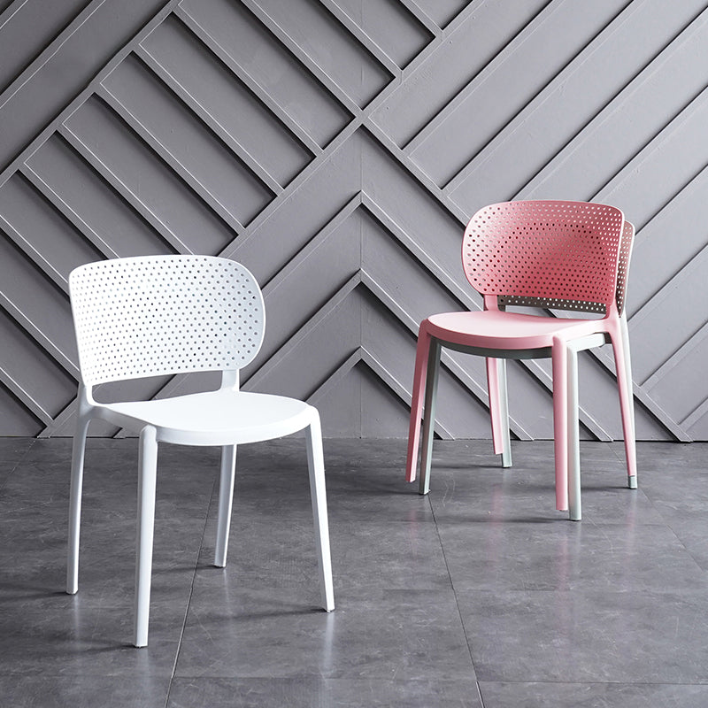 Sillas contemporáneas que cenan la silla lateral abierta plástica sin brazos para la cocina