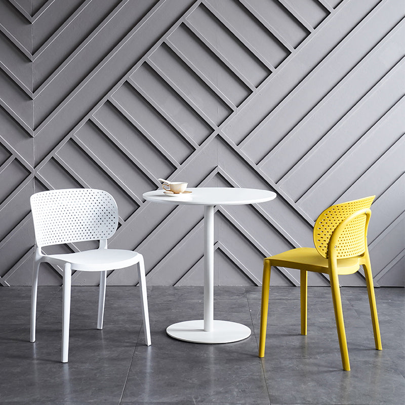 Sillas contemporáneas que cenan la silla lateral abierta plástica sin brazos para la cocina