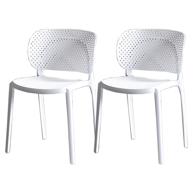 Sillas contemporáneas que cenan la silla lateral abierta plástica sin brazos para la cocina