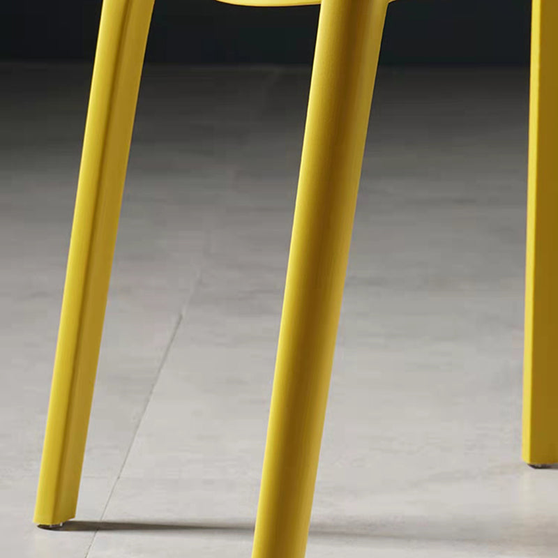 Sillas contemporáneas que cenan la silla lateral abierta plástica sin brazos para la cocina