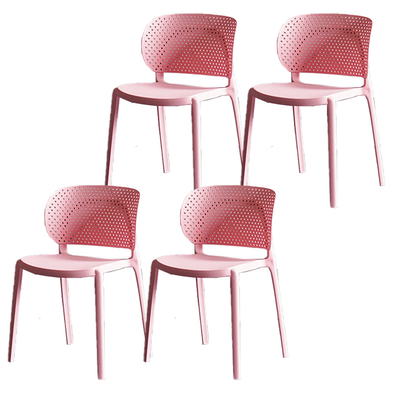 Sillas contemporáneas que cenan la silla lateral abierta plástica sin brazos para la cocina