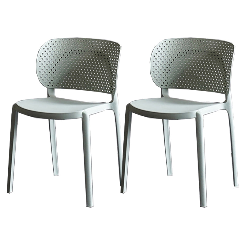 Sillas contemporáneas que cenan la silla lateral abierta plástica sin brazos para la cocina