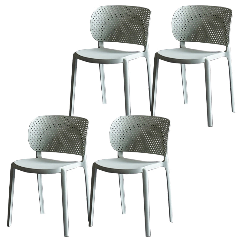 Sillas contemporáneas que cenan la silla lateral abierta plástica sin brazos para la cocina