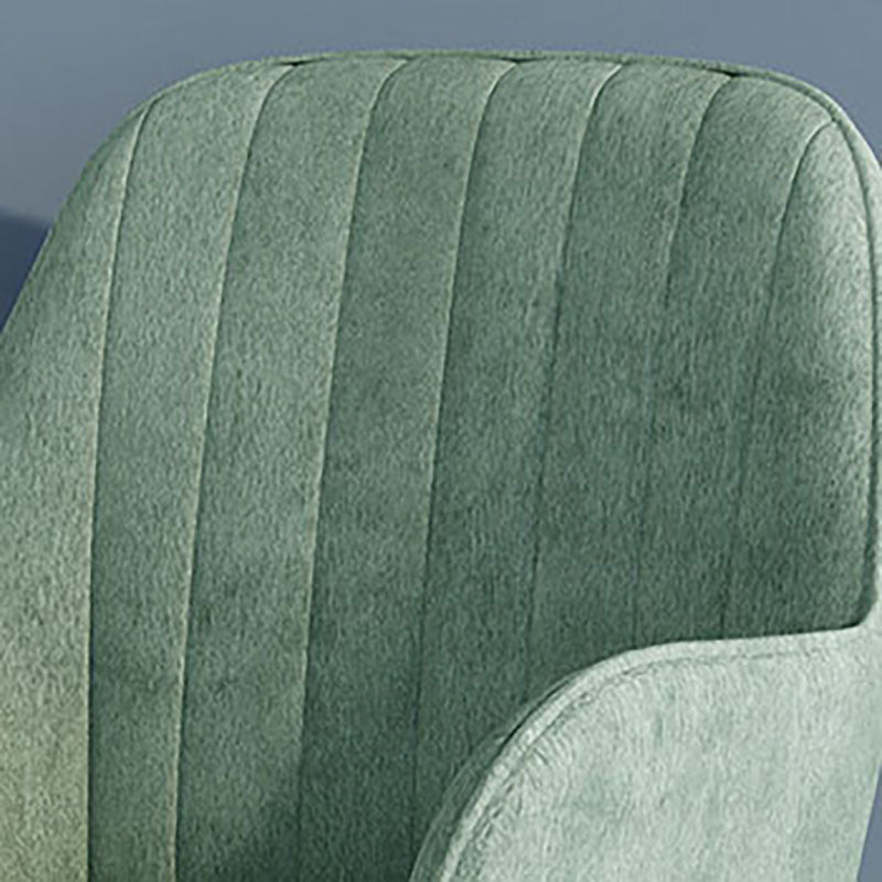 Sillas de comedor de tela escandinava para el hogar, silla lateral de comedor con respaldo sólido y brazo